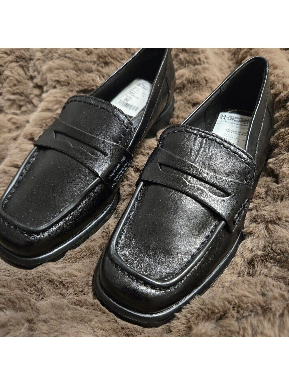 Naturalizer Edit 27 Haven Black Leather Penny Loafers Size 6 Shoes NWOB Ret $148